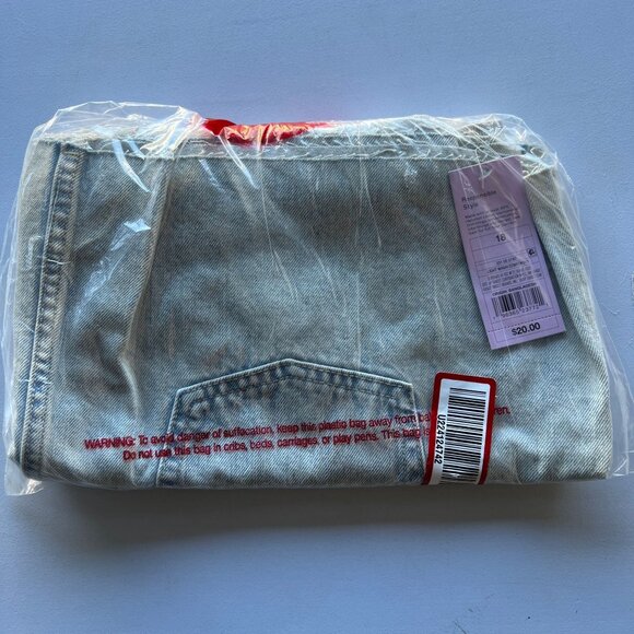 Wild Fable Women's Mini Skirt Low-Rise Denim Light Wash Size 18 - Picture 2 of 4